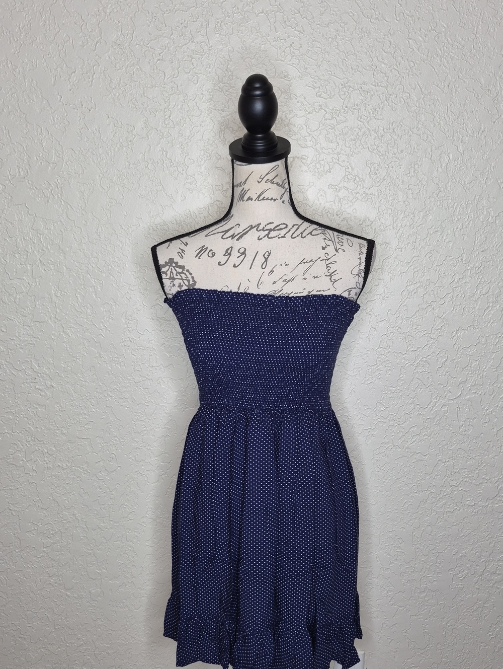 Imagination Polka Dot Strapless Dress Size L (Juniors)